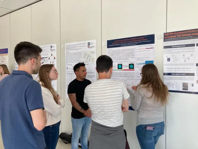 Discussing science at the posters @Teambuilding 2022