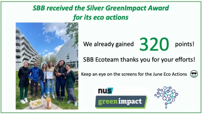 Silver green impact award!