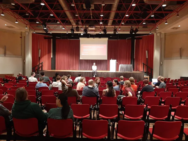 at the seminar
